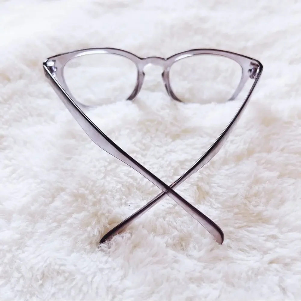 Morgan Clear Purple Modern Chic Reader Glasses